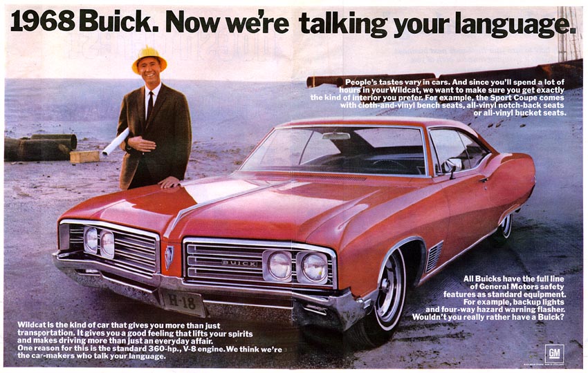 1968 Buick Auto Advertising